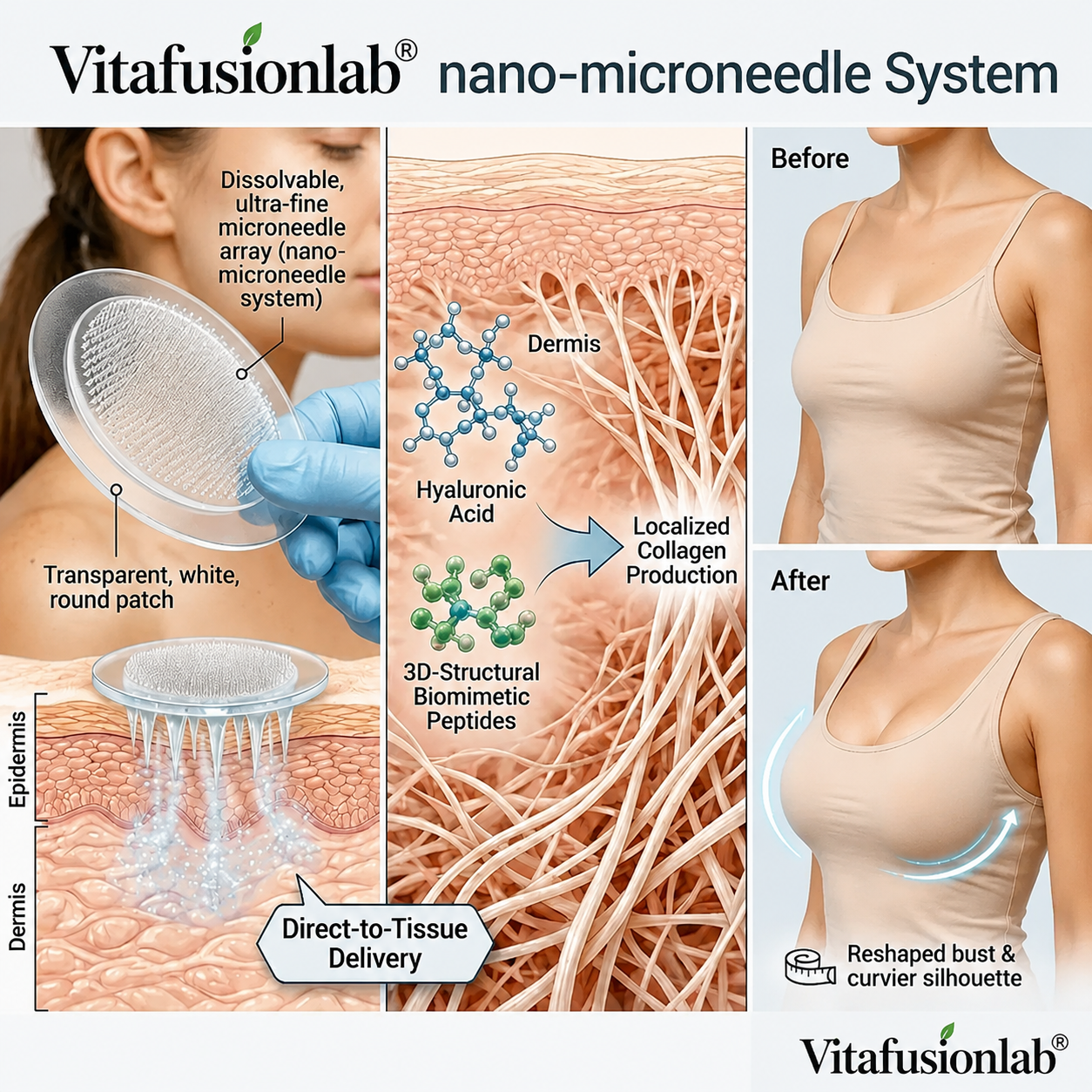 🔥Limited-time 60% sale--Vitafusionlab Targeted Breast Enhancement Advanced Nano-Microneedle Patches