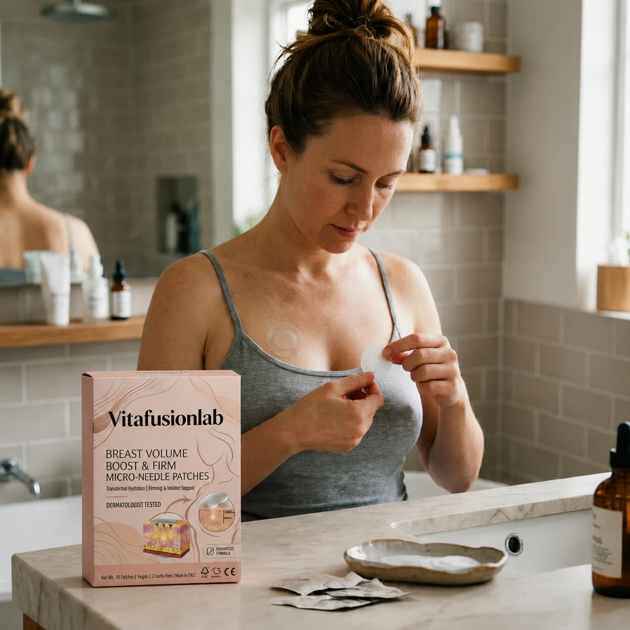 🔥Limited-time 60% sale--Vitafusionlab Targeted Breast Enhancement Advanced Nano-Microneedle Patches