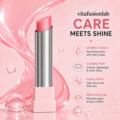 🔥Last Day Buy 1 Get 1 Free|Vitafusionlab GLOW VEIL LIP SHEEN OIL BALM