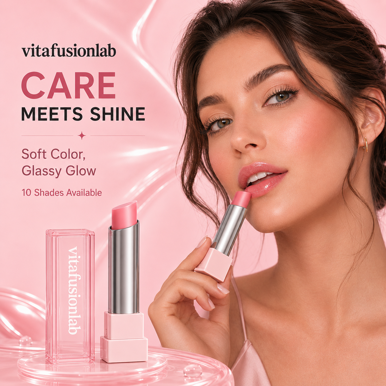 🔥Last Day Buy 1 Get 1 Free|Vitafusionlab GLOW VEIL LIP SHEEN OIL BALM