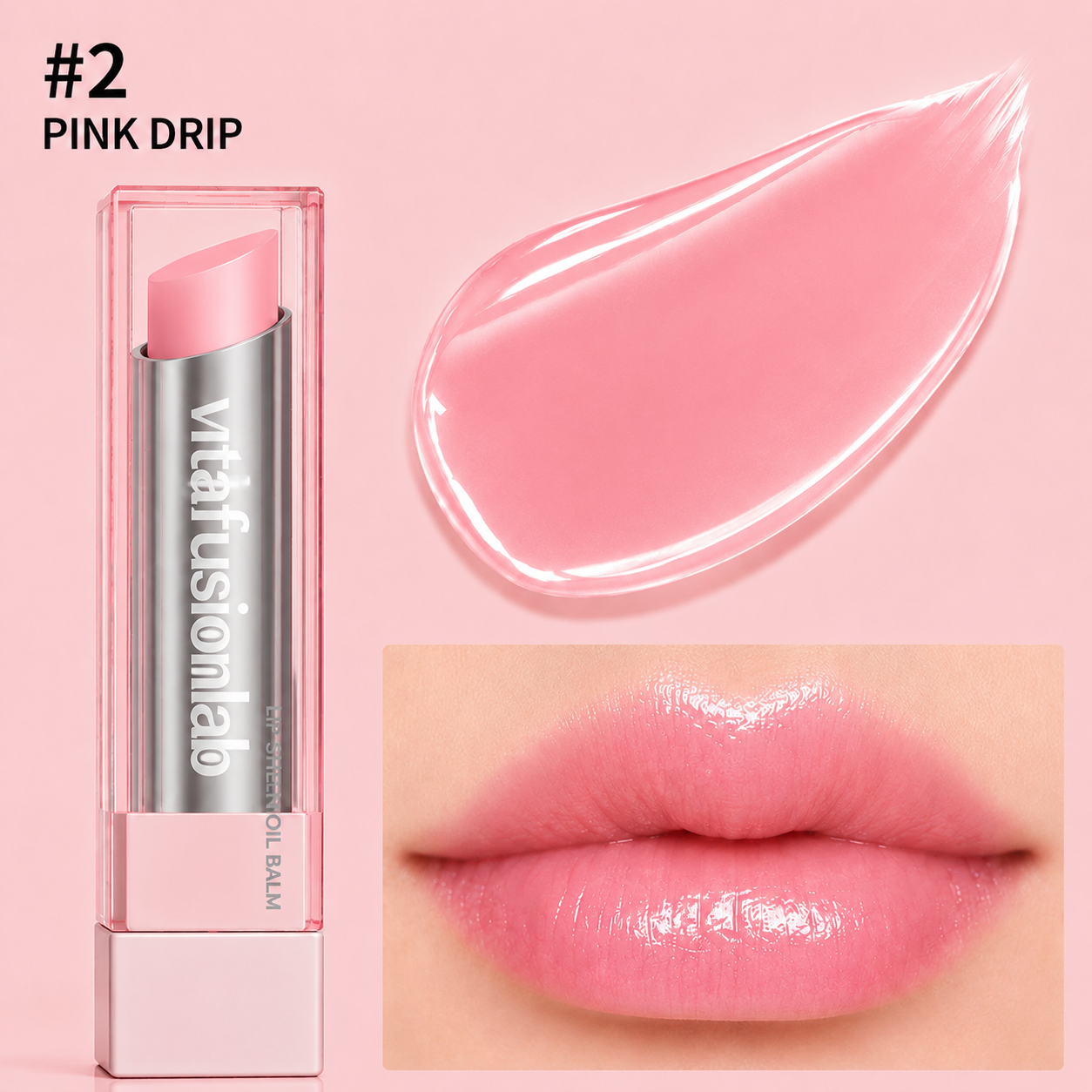 🔥Last Day Buy 1 Get 1 Free|Vitafusionlab GLOW VEIL LIP SHEEN OIL BALM