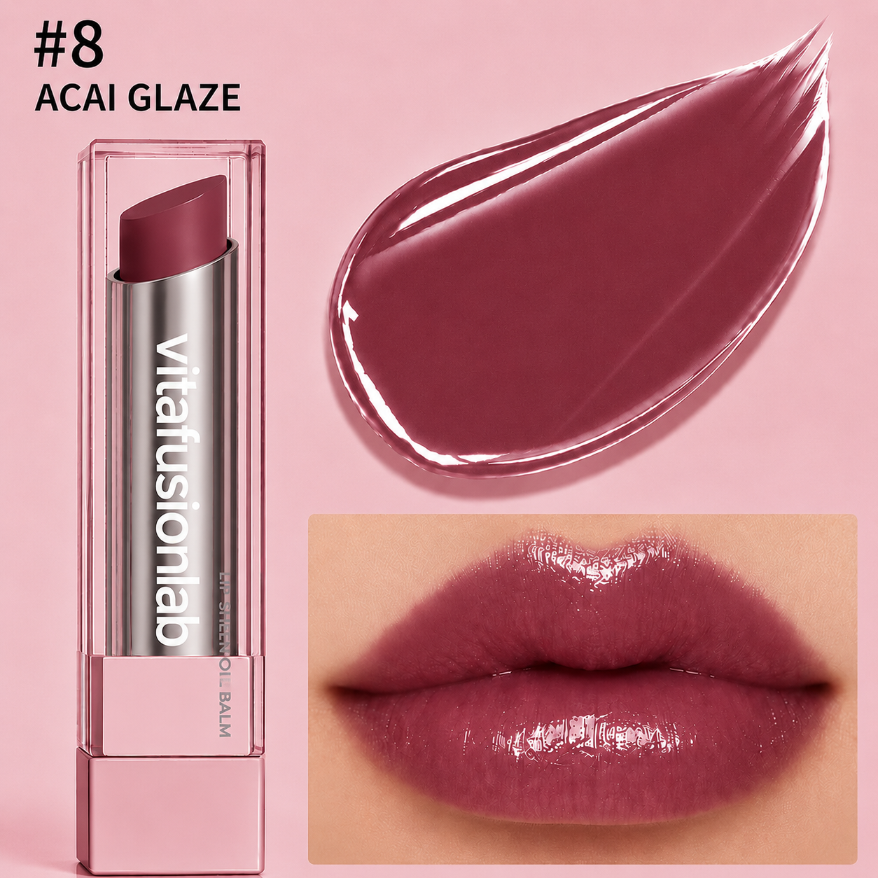 🔥Last Day Buy 1 Get 1 Free|Vitafusionlab GLOW VEIL LIP SHEEN OIL BALM